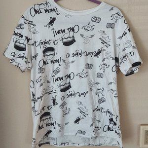 Black and White Graphic T-Shirt